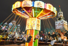 Новый год в Москве. Карусель на Красной площади